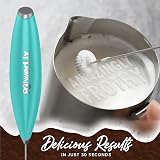 PowerLix Milk Frother Handheld Whisk 19000rpm Stainless Stand view 5