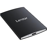 Lexar 4TB SL500 Portable SSD, Up to 2000MB/s, Compatible w/Type-C Laptops, iPhone 15/16, Smartphones, Tablets, PS5, Xbox, USB 3.2 Gen 2x2, Slim & Lightweight, External SSD, Black (LSL500X004T-RNBNU)