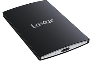 Lexar 2TB SL500 Portable SSD, Up to 2000MB/s Read, Compatible w/Type-C Laptops, iPhone 15, Smartphones, Tablets, PS5, Xbox, USB 3.2 Gen 2x2, Slim and Lightweight, External SSD (LSL500X002T-RNBNU)