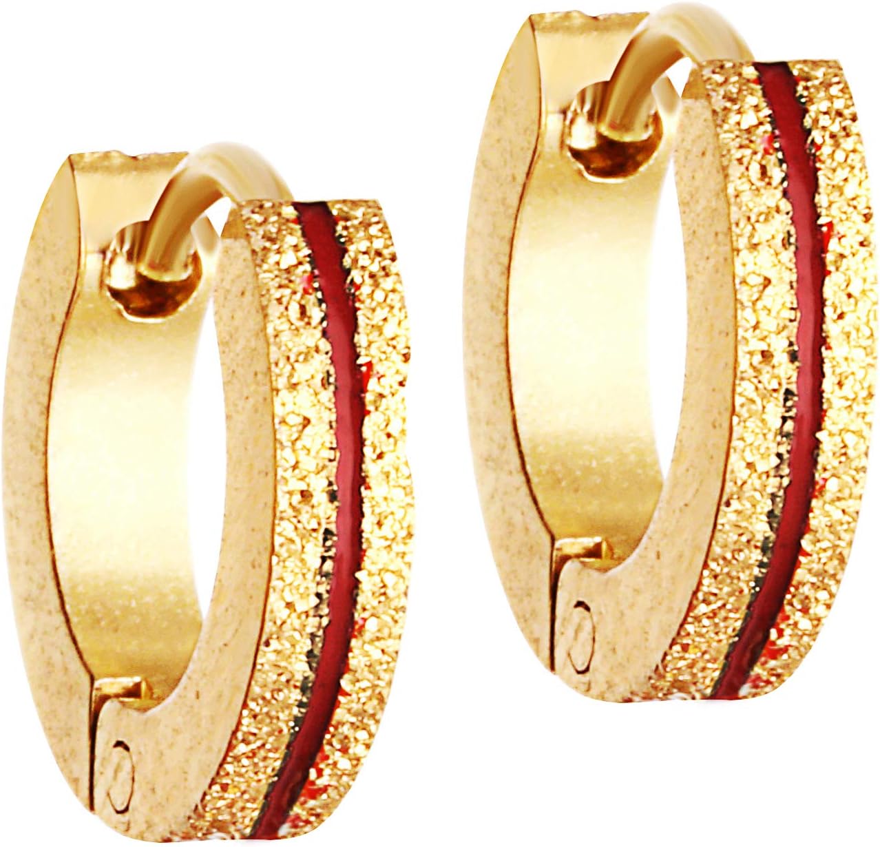 Tiny Hypoallergenic Hoop Earrings – 14K Gold Coated Surgical Steel