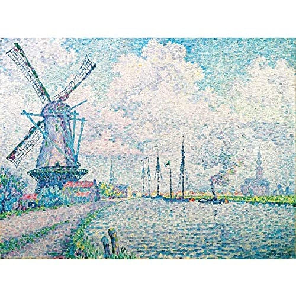 Paul Signac Canal Of Overschie Art Print Canvas Premium Wall Decor Poster Mural