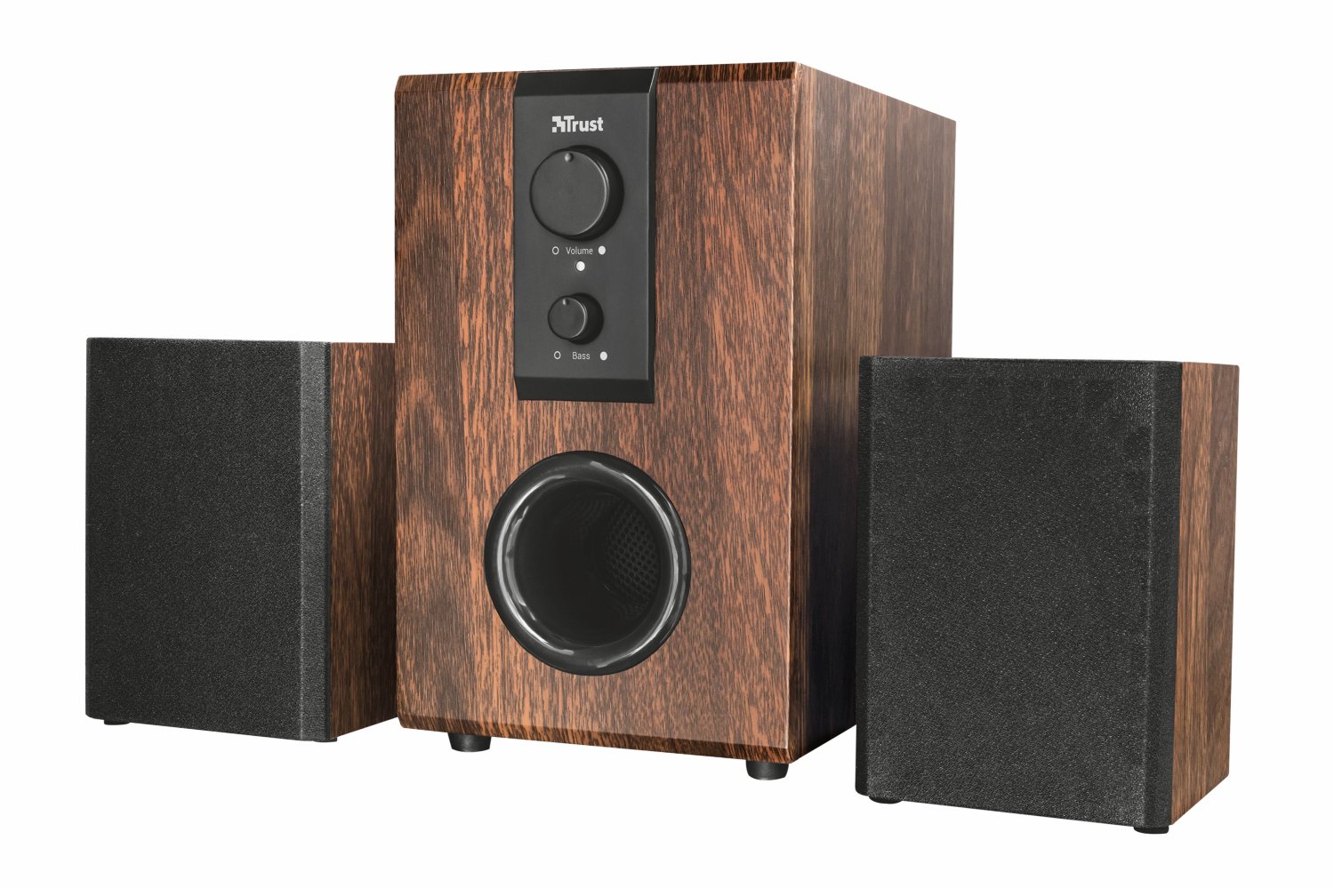 trust avora 2.1 pc speaker set with subwoofer