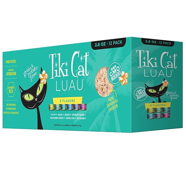 TIKI CAT LUAU WET CAT FOOD, VARIETY PACK,...