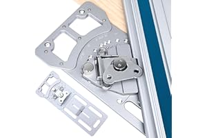 YUWEIC Adjustable Track Saw Square, Multi-Angle Cutting Guide with -60° to 60° Quick Positive Angle Stop, Guide Rail Square, 