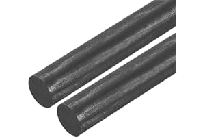MECCANIXITY Graphite Rod, Graphite Stirring Rod 250x20mm Black, Pack of 2