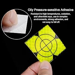 HARFINGTON 80pcs Survey Reflector Sheets 20x20mm