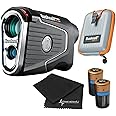 Bushnell PRO X3 / Pro X3+ (Plus) Advanced Laser Golf Rangefinder with Included Carrying Case, Carabiner, Lens Cloth, and Selected Wearable4U Bundle