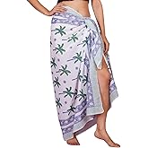 100% Cotton Hand Block Sarong Beach Pareo -Your Perfect Summer Cover up Swimwear Companion Wrap Skirt in Summer