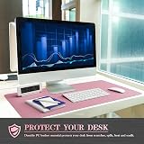 K KNODEL Desk Mat Dual-Sided 60x35cm Purple PVC Leather Waterproof view 6