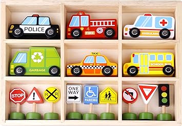 wooden transport toys