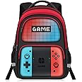 JIRAIKEI Kids Backpack For Boys，Gamer Boys Backpack For Children Teens Elementary Middle School, 17″ Students Bookbag