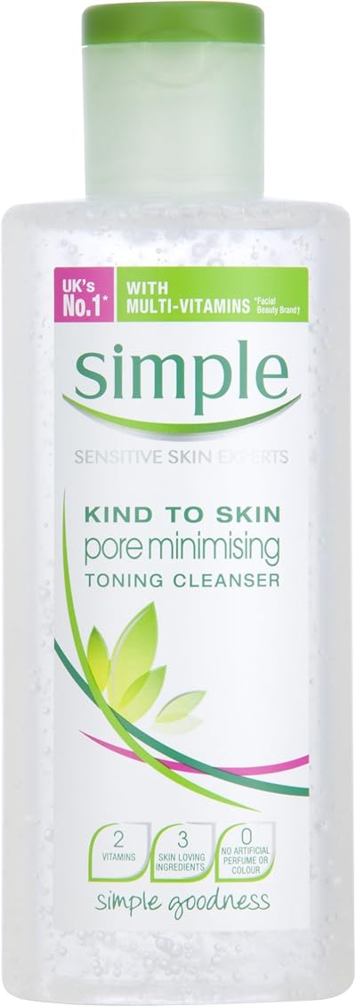 Simple Kind To Skin Pore Minimising Toning Cleanser 200ml Unilever Face Wash