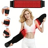 XUHUA Red Light Therapy Belt, Warm-Type Red Light Therapy for Body Care | 660nm Red 850nm Infrared 10-40Hz Pulse, Muscle Relaxation Comfort Wrap for Shoulder Back Waist Leg Knee, Gift for Men Women