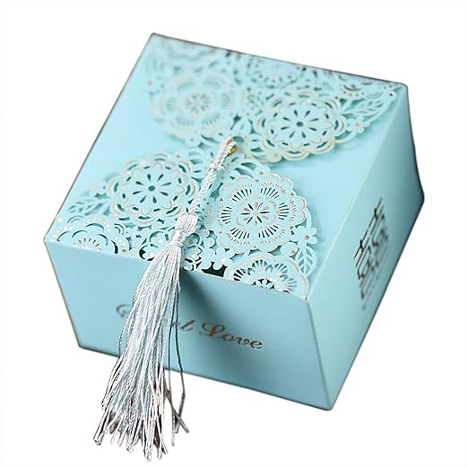 Pethot 50x Clear Pillow Favor Gift Box Wedding Party Favour Pvc