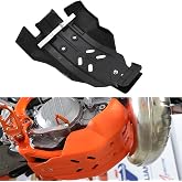 POWERPARTS Full Coverage Skid Plate with Hard Mounts for KTM 2T 250/300 XCW/TPI/EXC 2017-2023 | Replaces OEM Part 55403090144 (Black)