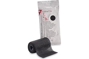 3M Scotchcast Plus Cast Tape 3 Inch X 12 Foot Fiberglass Black, 82003A - One Roll