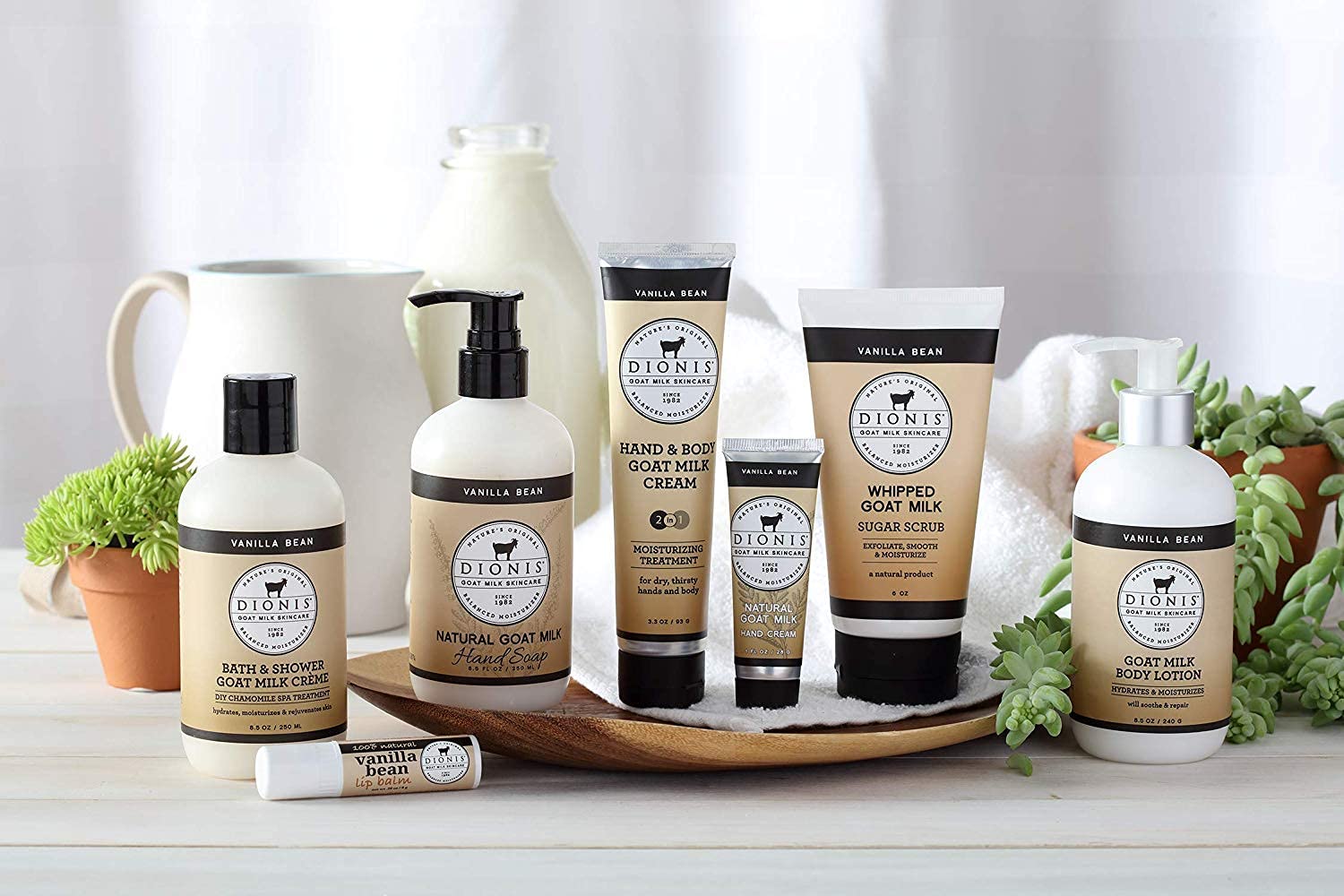 Dionis Goat Milk Skincare 3.3 oz Vanilla Bean Hand & Body Cream - Travel Size Hand Lotion For Hydrating & Moisturizing Dry Skin - Cruelty Free Cream Made In The USA - Paraben Free Formula