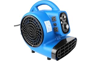 BEENDOU Air Mover Blower Fan, 1/4 HP 1000 CFM Floor Drying Fan, Carpet Dryer with 3 Drying Positions & 3 Speeds, Low Noise, Portable, ETL/CETL Certified for Fast Drying and Air Circulation