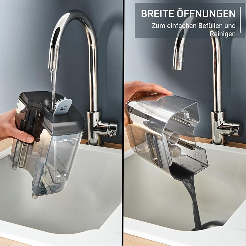 Clean It Fleckenreiniger, tragbarer Teppichreiniger, schnelle und einfache Reinigung, abnehmbarer 2.3-Liter-Tank, wechselbare Reinigungsköpfe, 750 Watt, Grün, Schwarz, IN5020F0