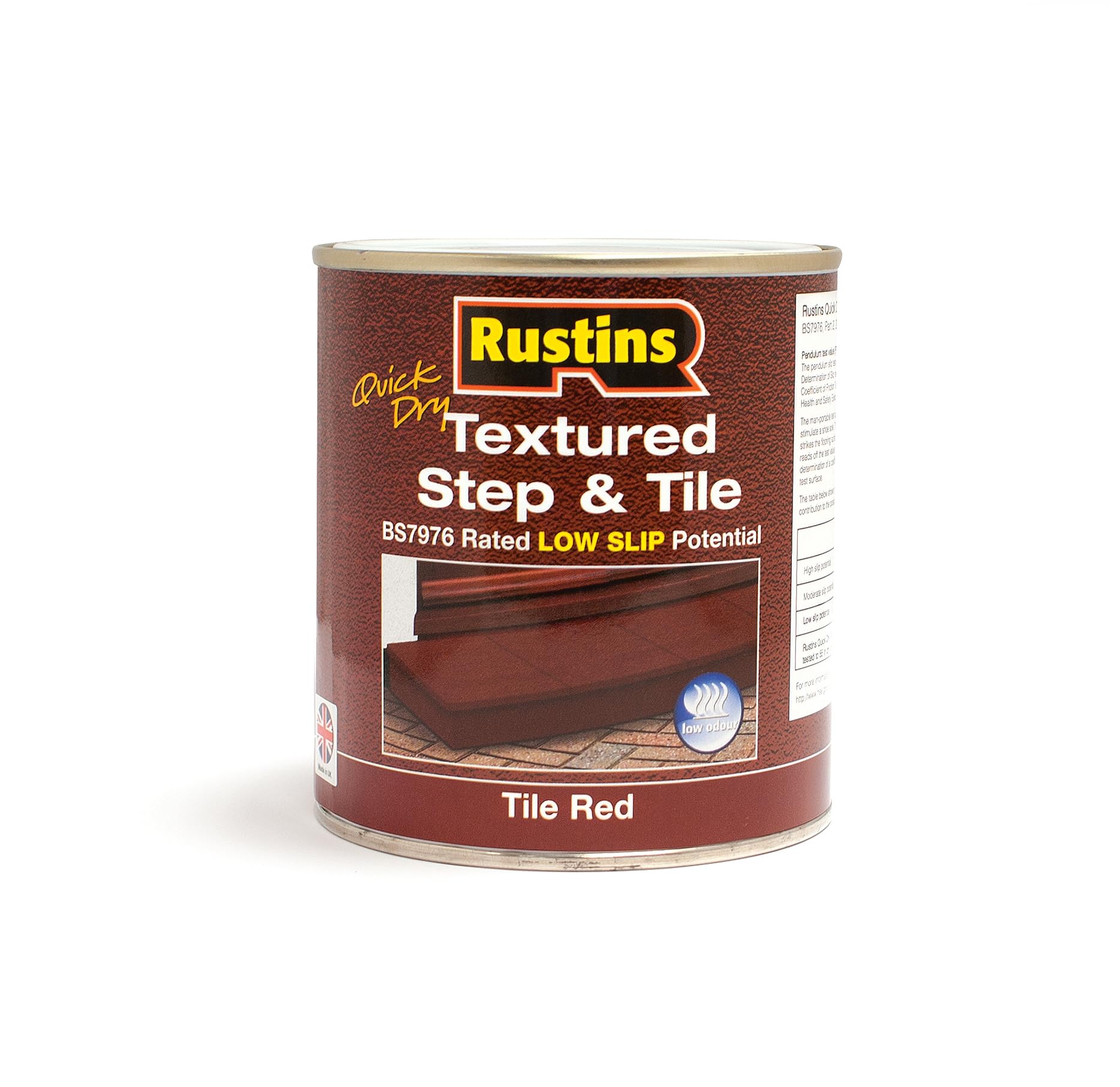 RUSTINS Textured Step & Tile Paint 500ml Red