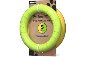 PetSpy Dog Training Ring for Outdoor Fitness Floatable Pulling Toy and Flying Disc Interactive Play Tool for Small Medium Large Dogs