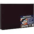 HG Art Concepts Art Photo Storage Box Eternity Archival Clamshell Box for Storing Artwork, Photos & Documents Deluxe Acid-Free Sturdy & Lined with Archival Paper - [Black - 13" x 19"]