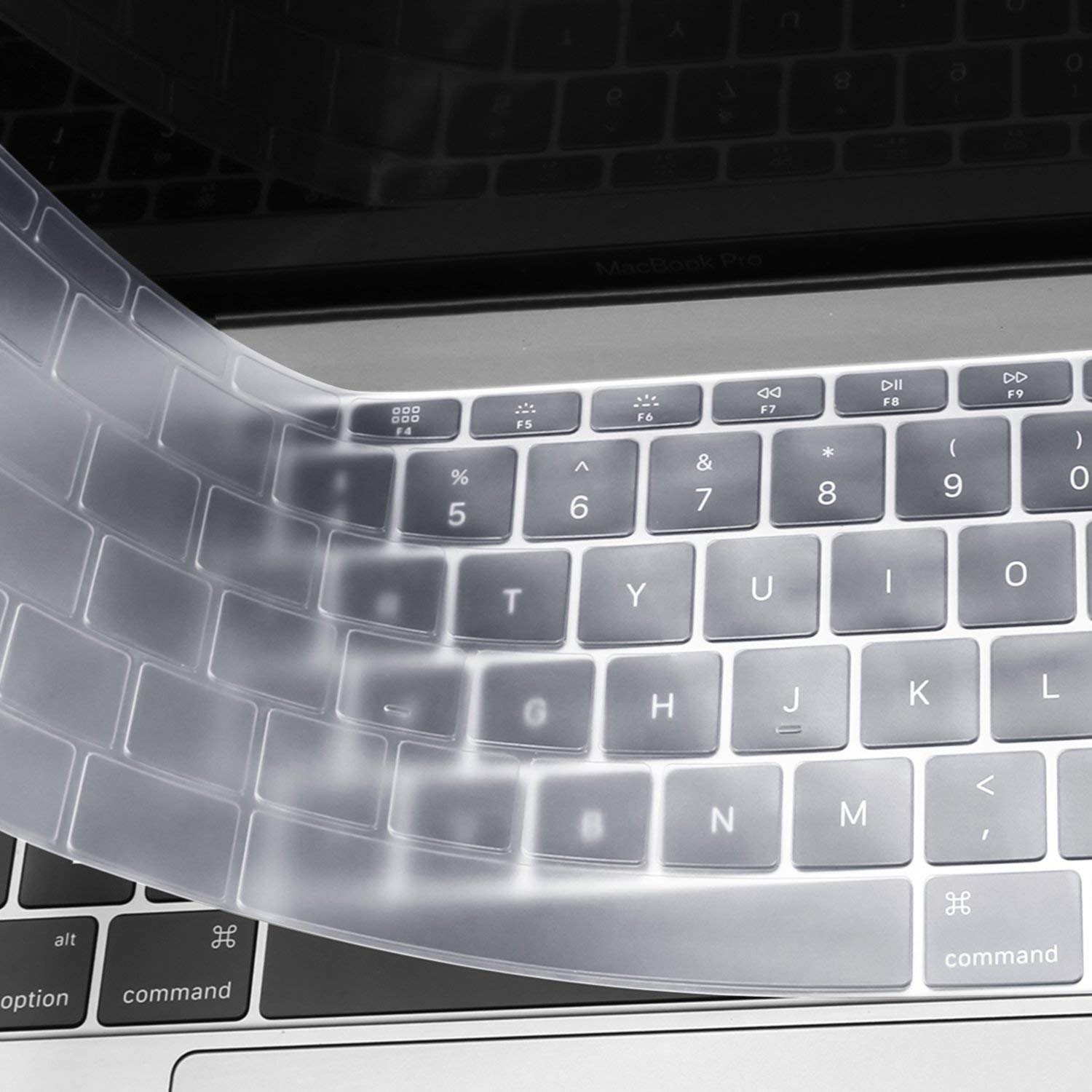 MOSISO Ultra Thin Transparent Keyboard Cover Compatible with MacBook Pro 13 inch 2017 2016 Release A1708 Without Touch Bar & Compatible with MacBook 12 inch A1534 - EU Layout, TPU Clear