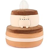 GUND Pusheen Chocolate Cake Squisheen, Squishy Toy, Collectible Plush Toy, Dessert Plush, Cat Stuffed Animal for Ages 8 and Up, Brown, 11”