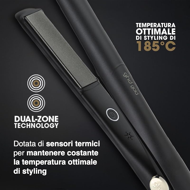 Gold, Piastra Professionale 26 mm, spina EU, tutti i tipi di capelli