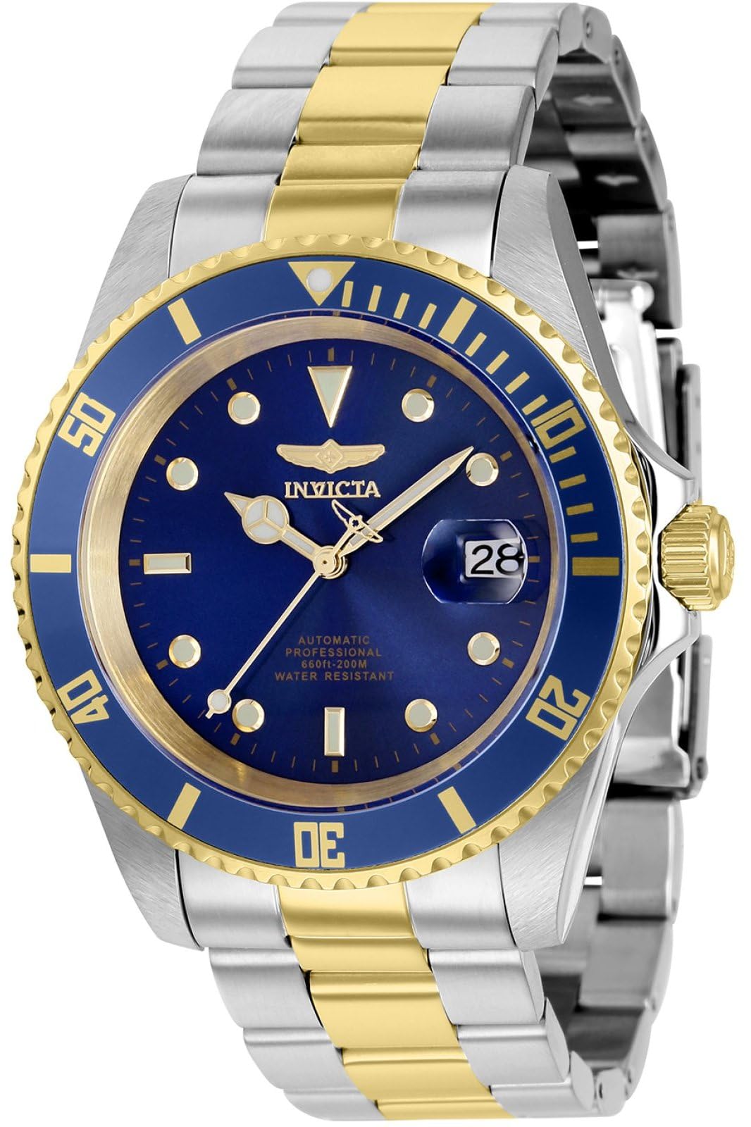 Invicta Pro Diver 8928OBXL Men's Watch - Waterproof - Analogue - Automatic Movement - Stainless Steel with Blue dial - 43mm