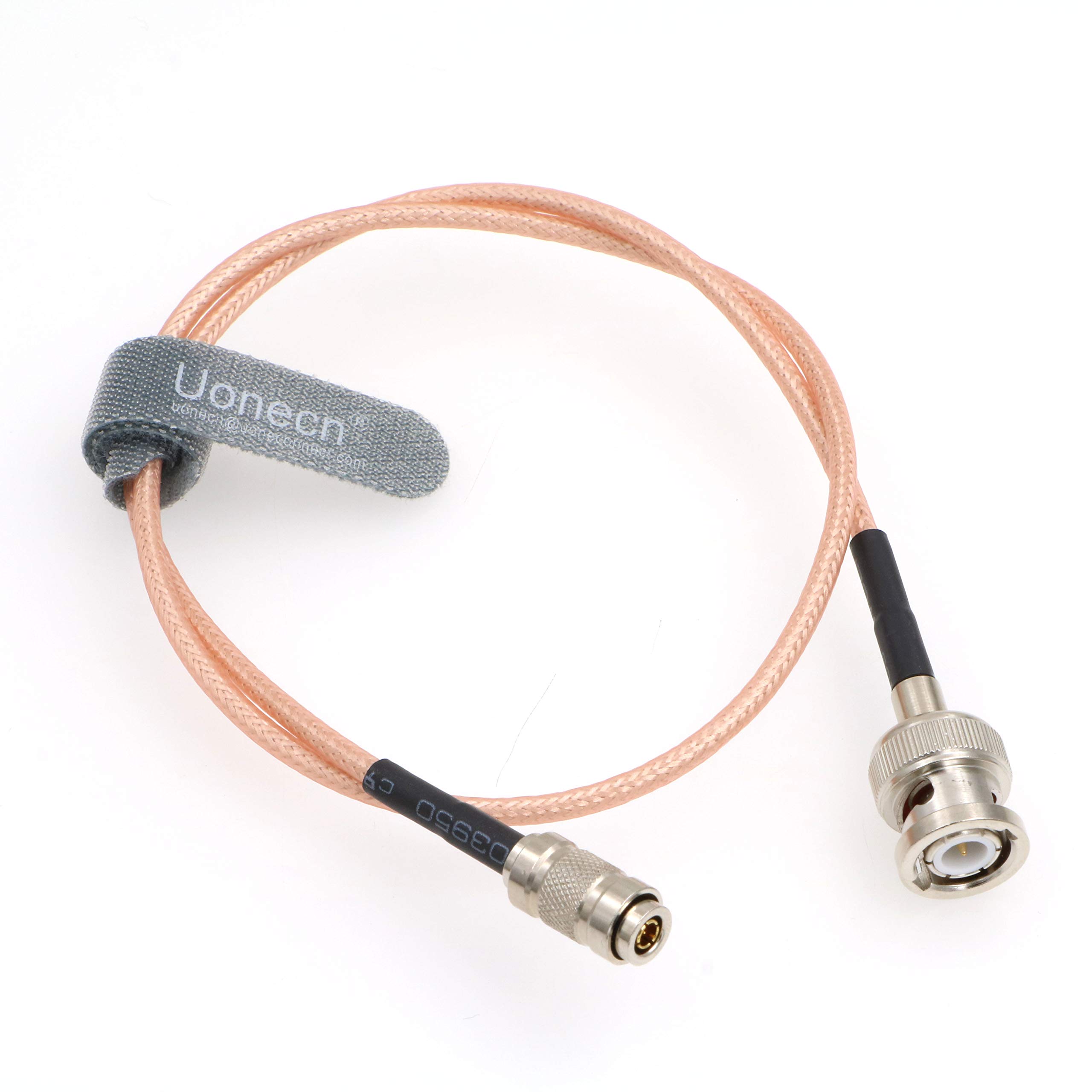 Uonecn HD SDI BNC RG179 to DIN 1.0/2.3 Mini BNC 75ohm RF Coaxial Cable Video Cable for Blackmagic HyperDeck Shuttle 20''