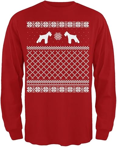 schnauzer ugly christmas sweater