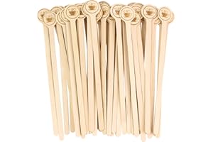 EVYIENEN 200pcs Coffee Stirrers Stir Sticks Disposable Wooden Beverage Mixer with Round Ends,7Inch Wood Stir Sticks for Coffee Cocktails Milk & Tea