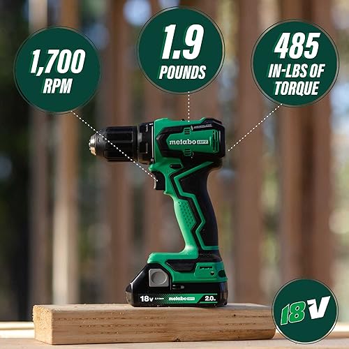 Metabo HPT 18V MultiVolt™ Sub-Compact Driver Drill/Impact Cordless