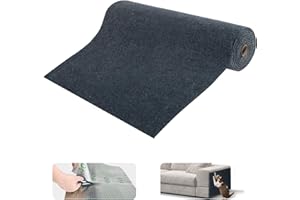 Cat Scratching Mat, 78.7"x15.8" Self-Adhesive Cat Scratch Furniture Couch Protector, Trimmable Wall Climbing Carpet, Scratchi