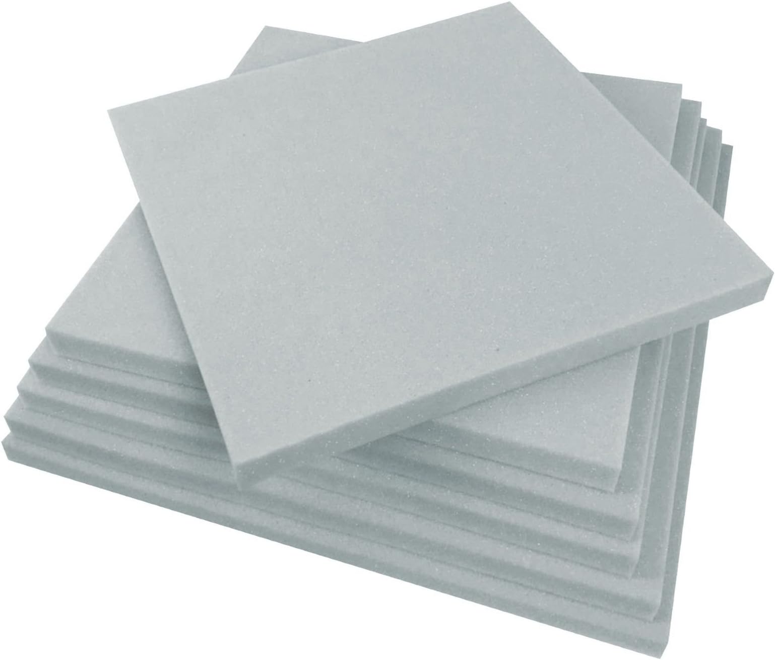 All Sizes Of Top Grade Upholstery Reflex Foam Cushions | 14 x 14 x 1.5 Inch | Home Dining Stool Seat Pads / Grey (15 x 15 x 5)