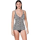 Profile by Gottex Braided V-Neck D-Cup Tankini Top - Keyhole Detail, Soft Cups, Adjustable Straps, Bottom Sold Separately