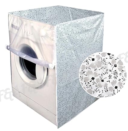 F&A Washing Machine Cover Front Load 6 KG to 7.5 KG Water Proof Dust Proof Small Flowers