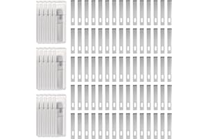 HARFINGTON Exacto Lot de 40 lames de rechange pour couteaux de loisirs créatifs, art, découpe, sculpture, scrapbooking, pocho