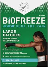 Biofreeze Menthol Pain Relieving Patches 5 Patches Up To 8 Hours view 1