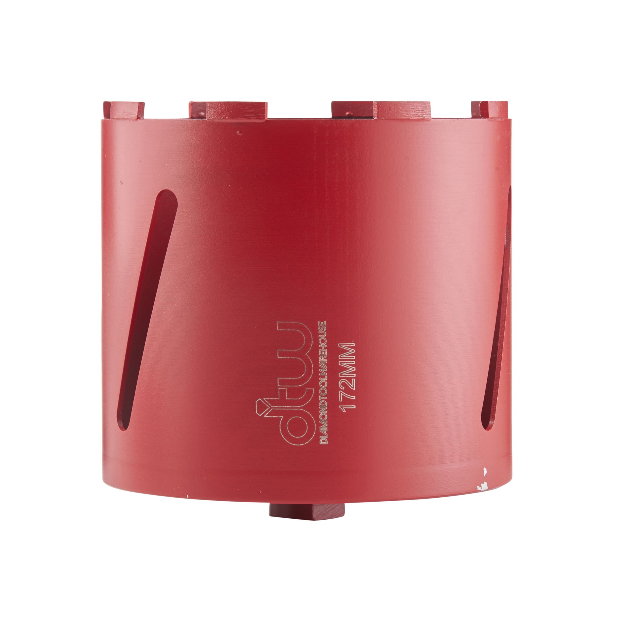 DTW Dry Diamond Core Drill Bit Plumbers & Builders Premium Segment Hole Cutter, 172mm x 150mm