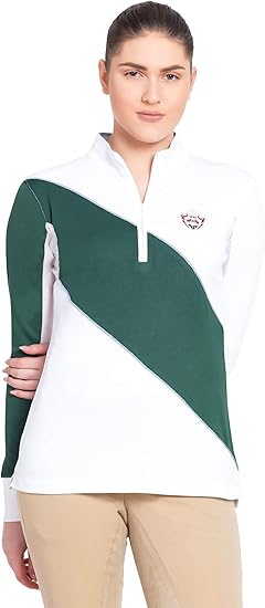 Equine Couture Danvers - Camiseta deportiva de manga larga para mujer