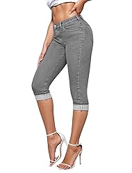 Hybrid & Company Women's Stretchy Slim Fit Denim