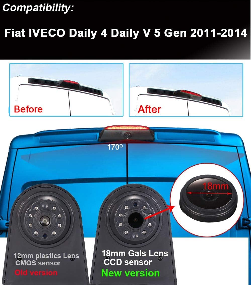 Navinio F7216DJT 1280 x 720 pixels 1000 TV lines Vehicle Safety Camera for Fiat Iveco Daily 4 Daily V5 Gen 2011-2014 - Image 5