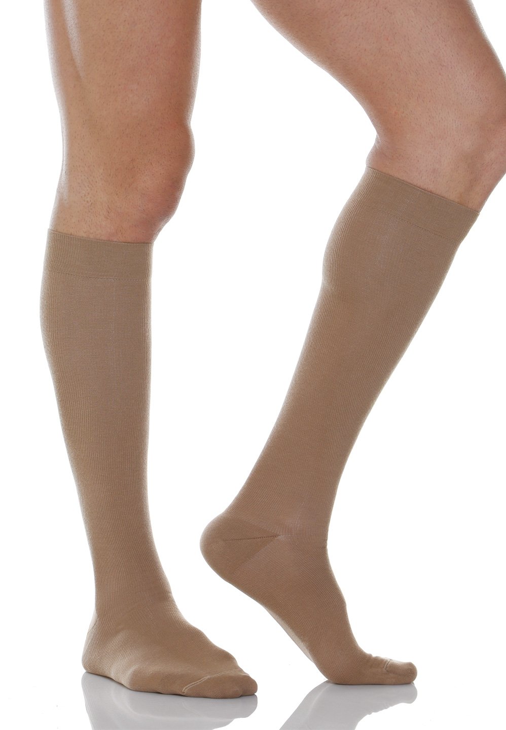 Relaxsan 820 (Beige 4-L) Unisex cotton compression socks moderate support 18-22 mmHg