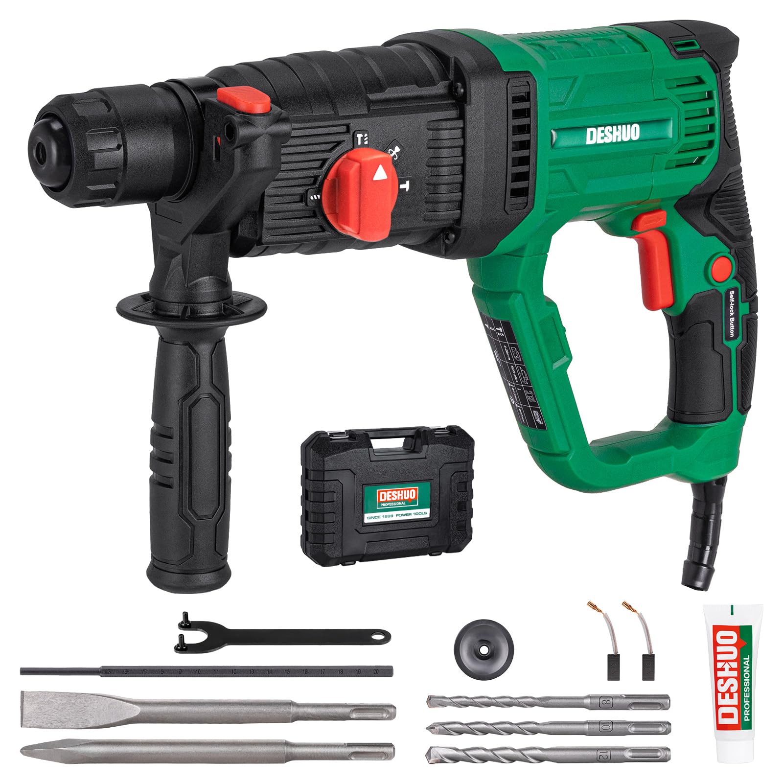 Deshuo 1" SDS-Plus Lightweight Rotary Hammer