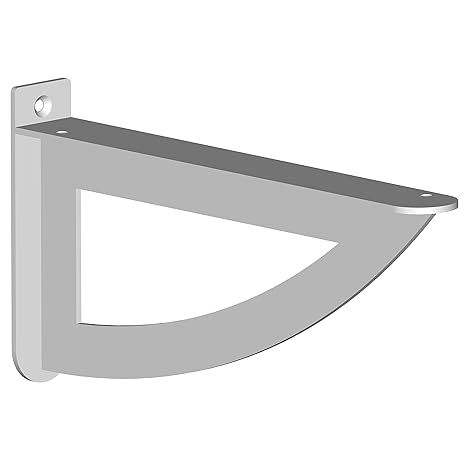 Element System 18133-00239 Regalkonsole Lucy/Regalträger / 2 Stück/silber matt / 120 x 230 mm