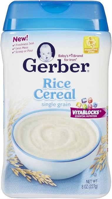 gerber baby rice cereal