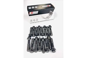 J Martin Auto Bundle for Set of (8) Standard Size Connecting Rod Bearings and (16) Connecting Rod Bolts Compatible with 2005-2018 Chevy 4.8 5.3 5.7 6.0 6.2 LS1 LS2 LS3 LS6 L99