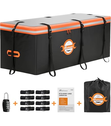 Carpod M2203 Waterproof Hitch Cargo Bag - 47" X 23", Black